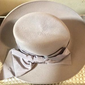 Eugenia Kim Dita Hat Gray with Ribbon